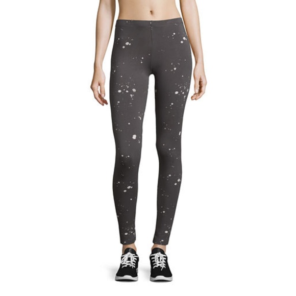flirtitude Pants - Charcoal Splatter Leggings